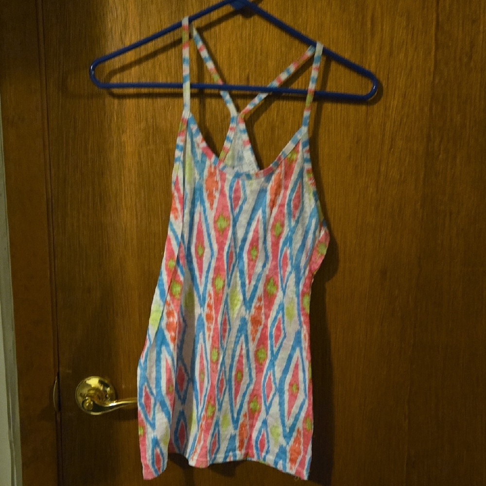 dELiA*s Multicolor Patterned Tank Top